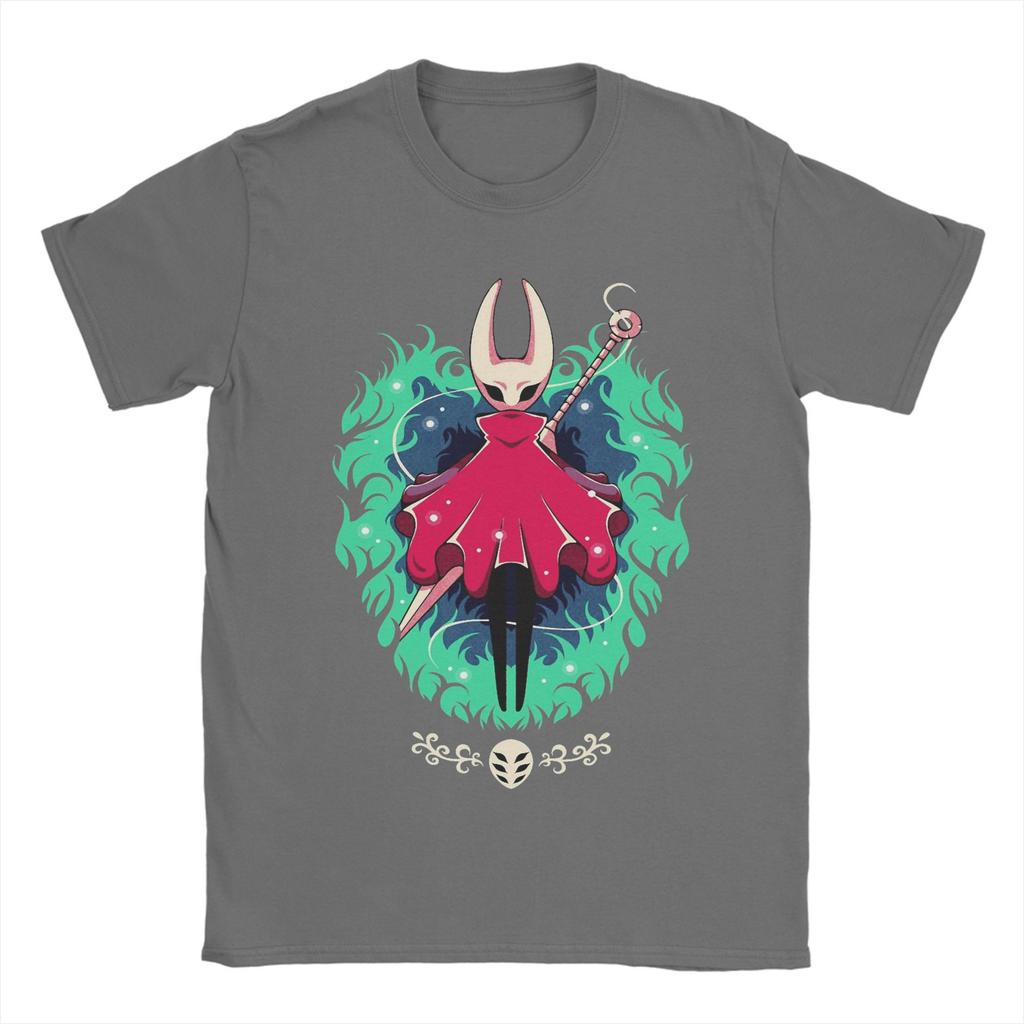 Hollow Knight Silksong Hornet Herren T-Shirts Neuheit T-Shirt Kurzarm Rundhals T-Shirt 100% Baumwolle Geschenkidee Tops