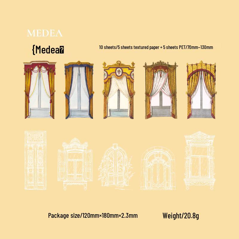 Confezione di Adesivi Floreali Vintage per Finestre: Serie Pizzo e Fiori per Diari – 6 Stili