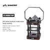 ShineTrip Portable Magnetic Camping Light , Rechargeable Rotating Tent Lamp & Artistic Stainless Steel Stand for Outdoor Hiking