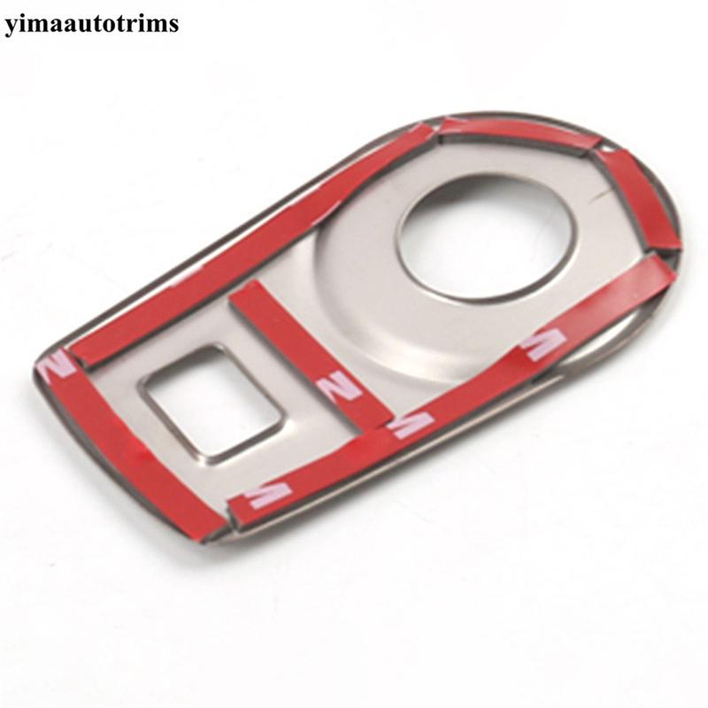 Car Head Lamp Light Switch Adjust Knob Panel Control Frame Cover Trim For MG 5 MG5    Silver Interior Accessories