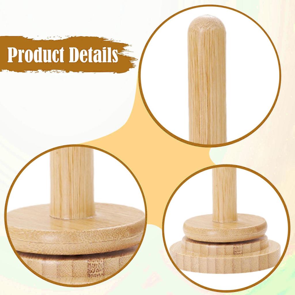 Wooden Yarn Holder Yarn Dispenser Handcraft Spool Stand Sewing Accessories