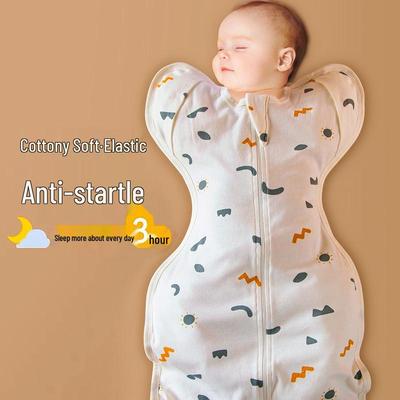 Newborn Pure Cotton Swaddle Wrap - Anti-Startle Sleeping Bag for Spring, Summer, and Autumn