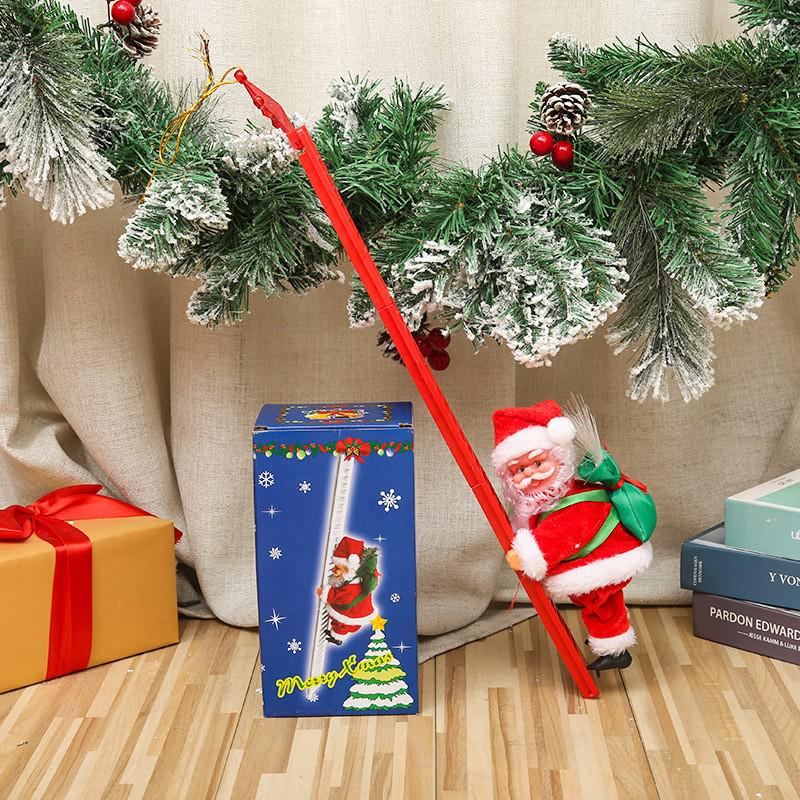 Classic Santa Claus Climbing Rope with Beads - Christmas Decoration Toy