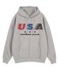 USA Lauf-Hoodie Grau