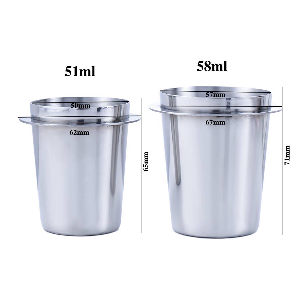 Anti-rust Stainless Steel Compatible Espresso Maker Sniffing Mug Dosing Cup Coffee Portafilter