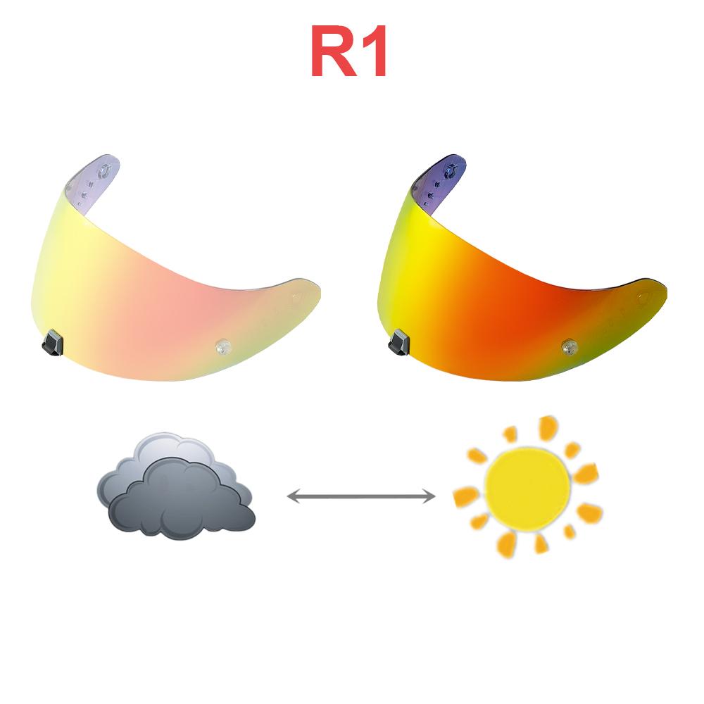 R1 Face Shield for SCORPION EXO R1uv Protection sunscreen Electroplated Windproof Dustproof Visor motorcycle helmet visor