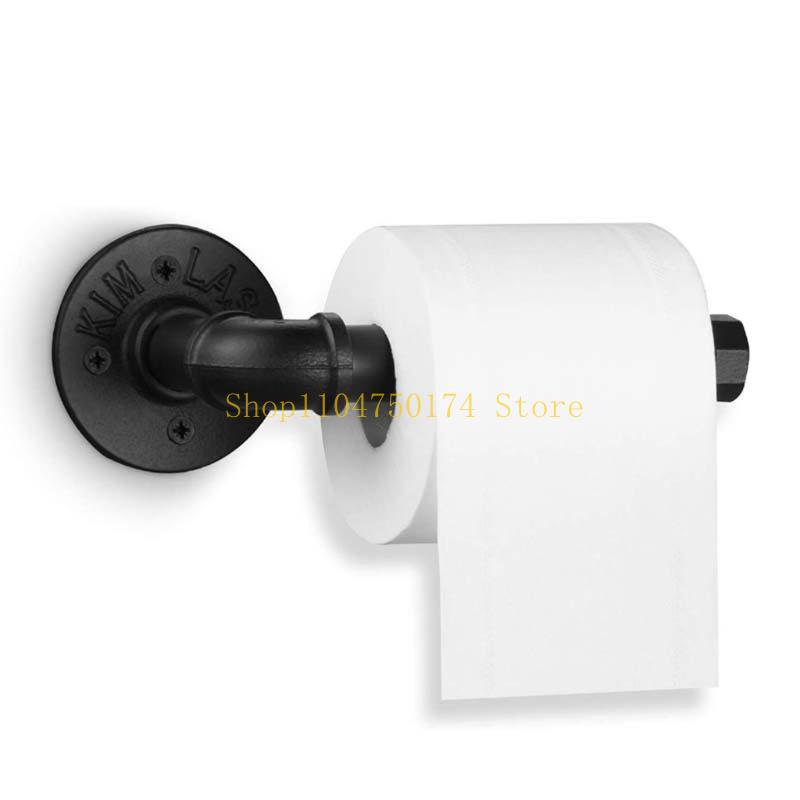 

Wall-mounted Tissue Roll Dispenser Heavy Duty Paper Towel Holder Industrial Pipe Towel Rack for Bathroom Kitchen top sale China Mainland