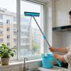 Two Sided Window Scraper With Flexible Blade And Long Telescoping Handle Up To 38 Inches