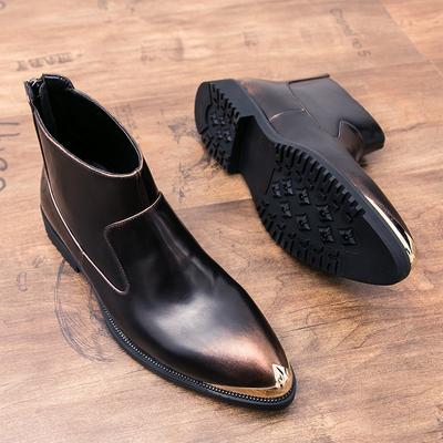 Winter Mens Ankle Leather Luxury Boots Mens Boots Chelsea Fashion Shoes Formal Fashion Designer Shoes Brogue Wedding Dress