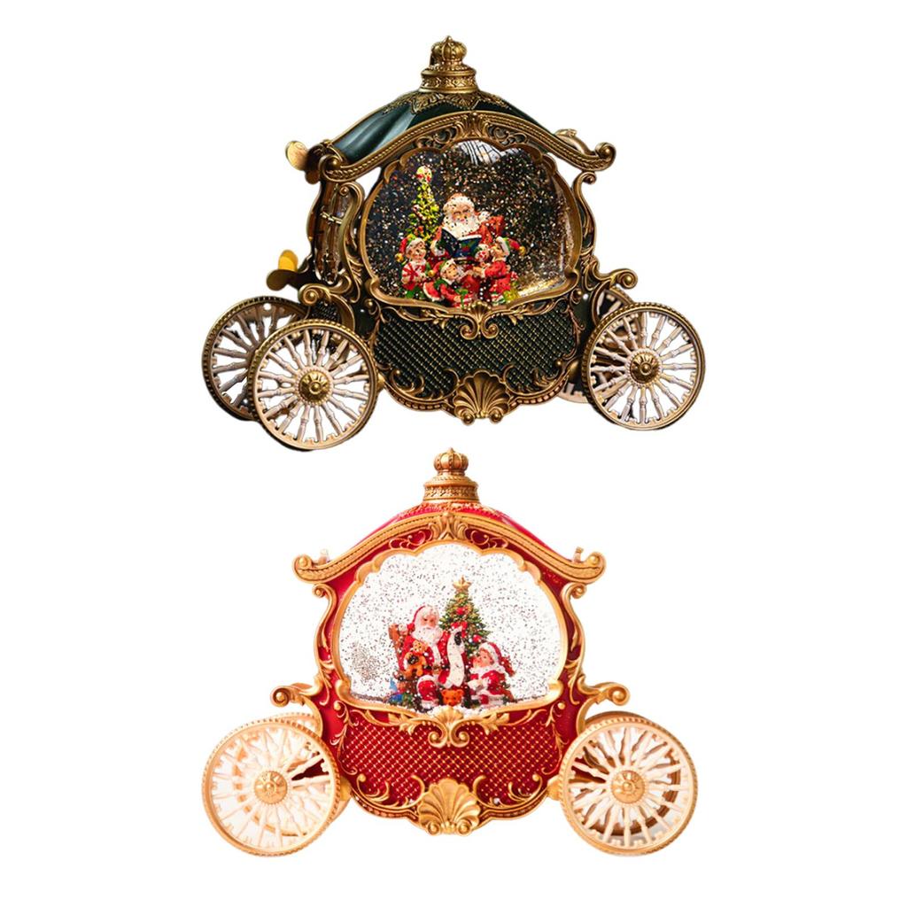 Christmas Carriage Snow Globe, Christmas Snow Globe, Table Decoration, Musical