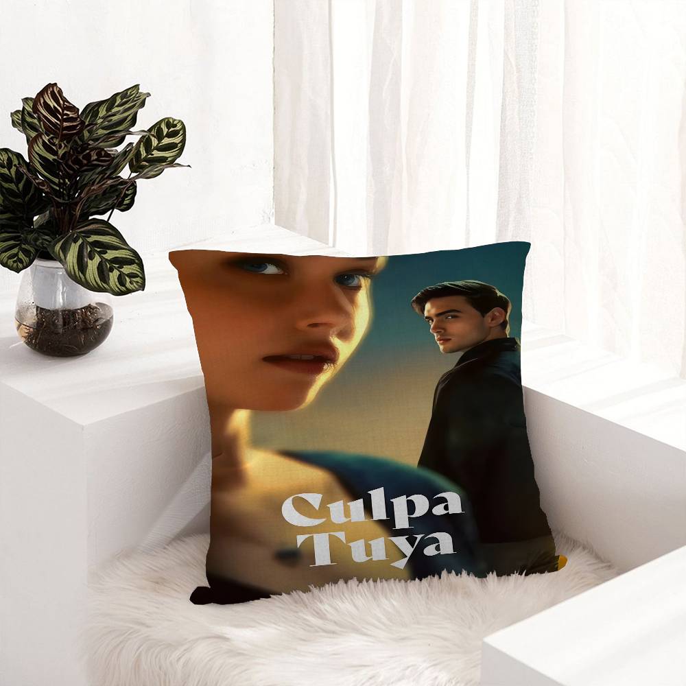 My Fault Culpa Mia 2023 Movie Vintage Cushion Cover Decorative Pillow Sofa Home Decor case pillow cases 12x12Inch