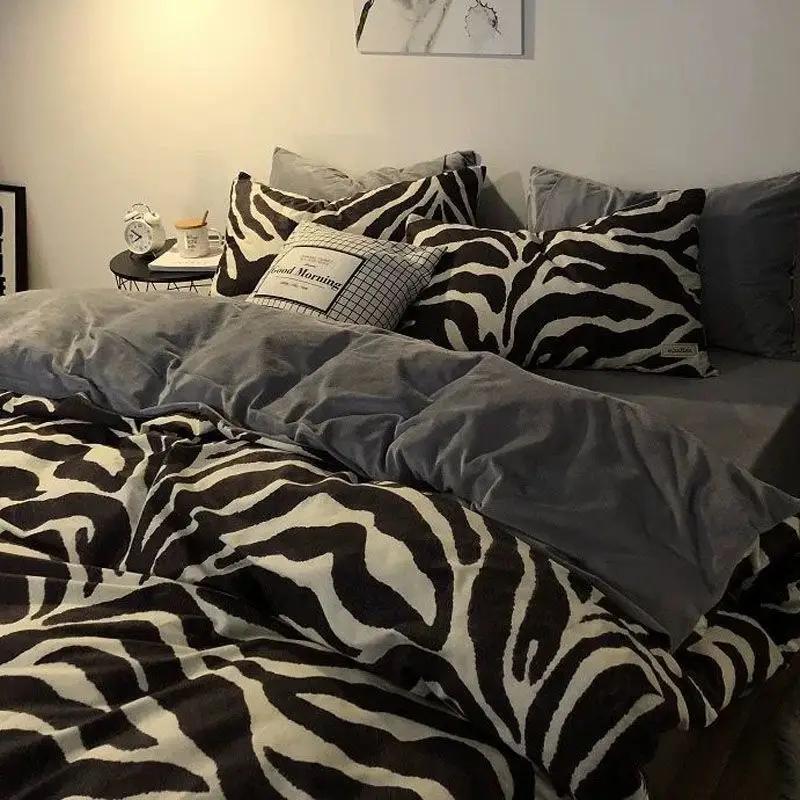 Floral Bed Duvet Covers Pastoral Four Seasons Polyester Quilt Cover King Queen Size Bedroom Bedding Luxury Home Textile Cozy