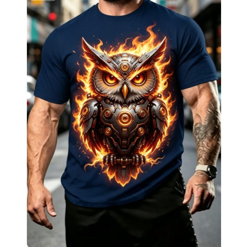 T-shirt da uomo con stampa grafica 3D retrò - Perfetta per l'uso quotidiano e le vacanze