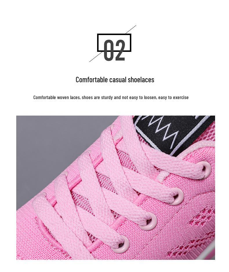Women's Summer Mesh Air Cushion Lightweight Running Shoes, Soft Sole, Breathable Sports Sneakers.