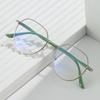 Pochromic Blue Light Blocking Glasses Women UV400 Anti Glare Retro Round Metal Glasses Frame Vintage Anti Blue Light Computer