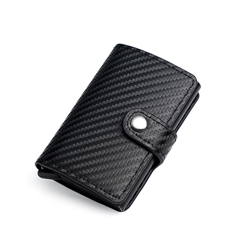 RFID Aluminum Alloy Credit Card Holder - Anti-Theft Pop-Up Design
