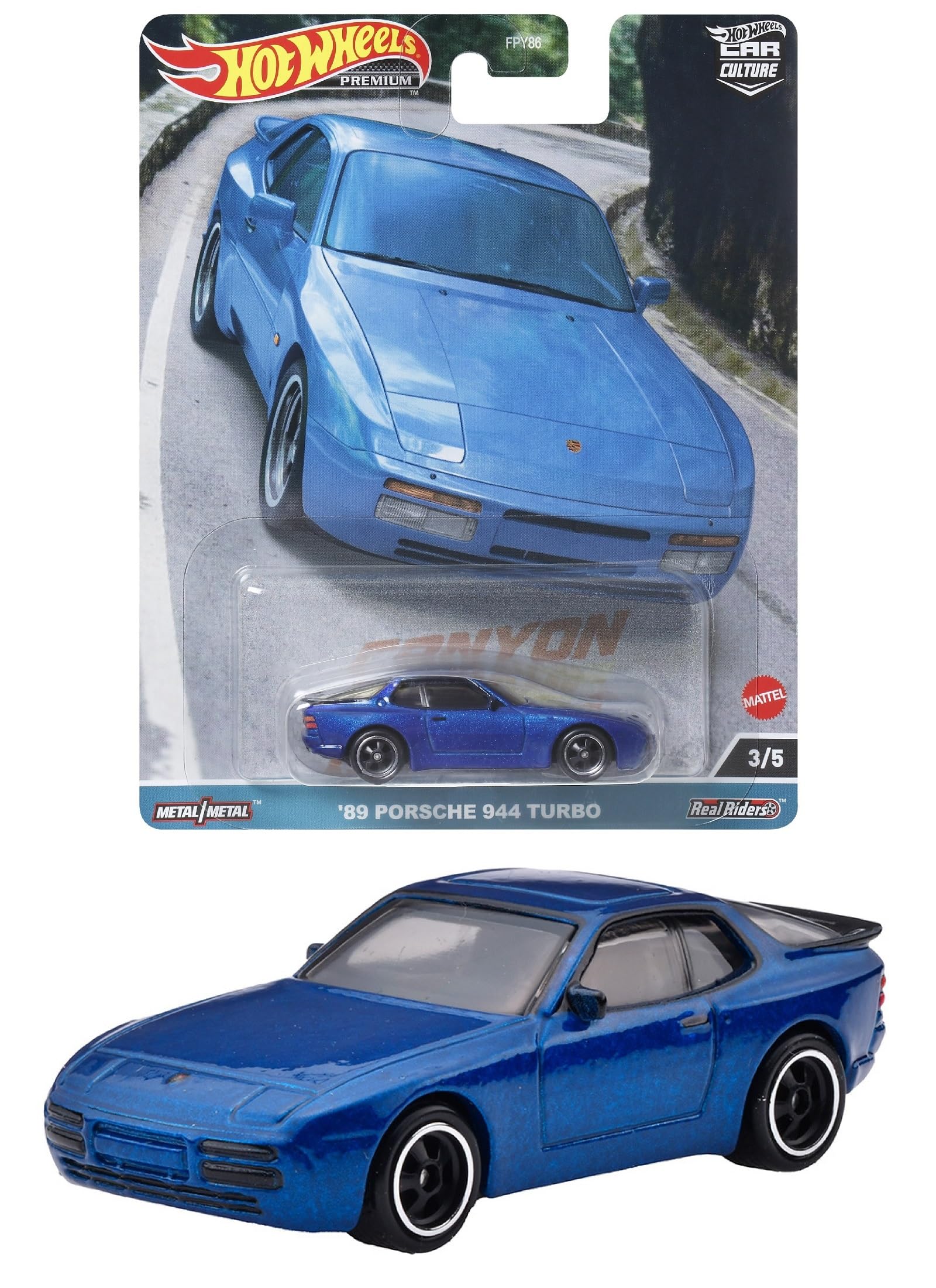 

Hot Wheels Car Culture Canyon Warriors Porsche 944 Turbo, возраст 18 лет и HKC56 - - 89 [3 вверх] синий