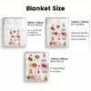 Cute Cartoon Thin Flannel Blanket for Bedrooms,Living Rooms,Sofas Blankets,Lunch Breaks,Picnics,blankets Fluffy