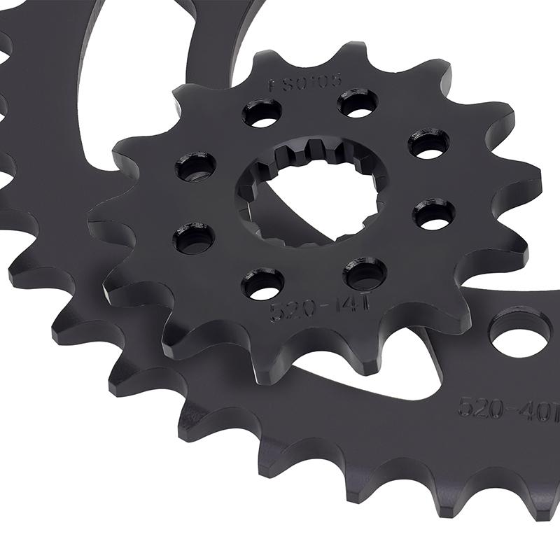 520 Chain 14T 15T 16T 43T 45T Motorcycle Sprocket Gear For Yamaha MT-03 MT-25 YZF-R25 YZF-R3 1WD-E7460-00-00 1WD-F5443-00-00