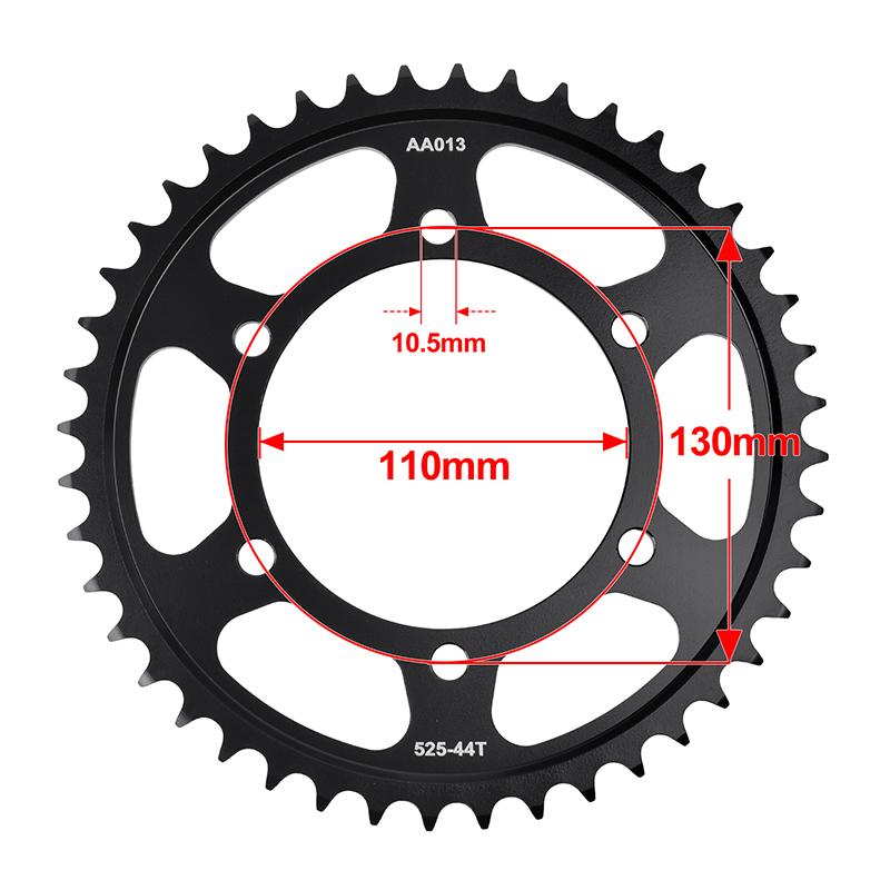 525 42T 43T 44T 45T 46T Rear Sprocket Gear Wheel Cam For Suzuki Road GSX-R600 GSXR 750 GSXR1000 2011-