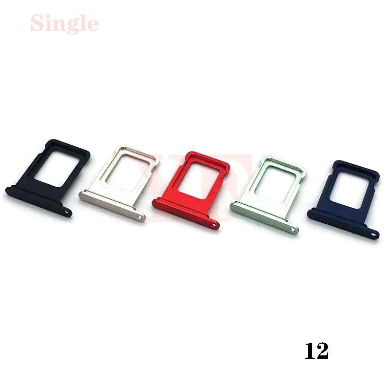 100pcs Sim Tray Holder For Iphone 6 6S 7 8 Plus X XS Max 11 12 Pro Mini SIM Card Tray Slot Holder Adapter Socket Repair Parts