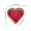 Heart Shaped Storage Basket Handmade Desktop for Dresser, Shelf S Ym152