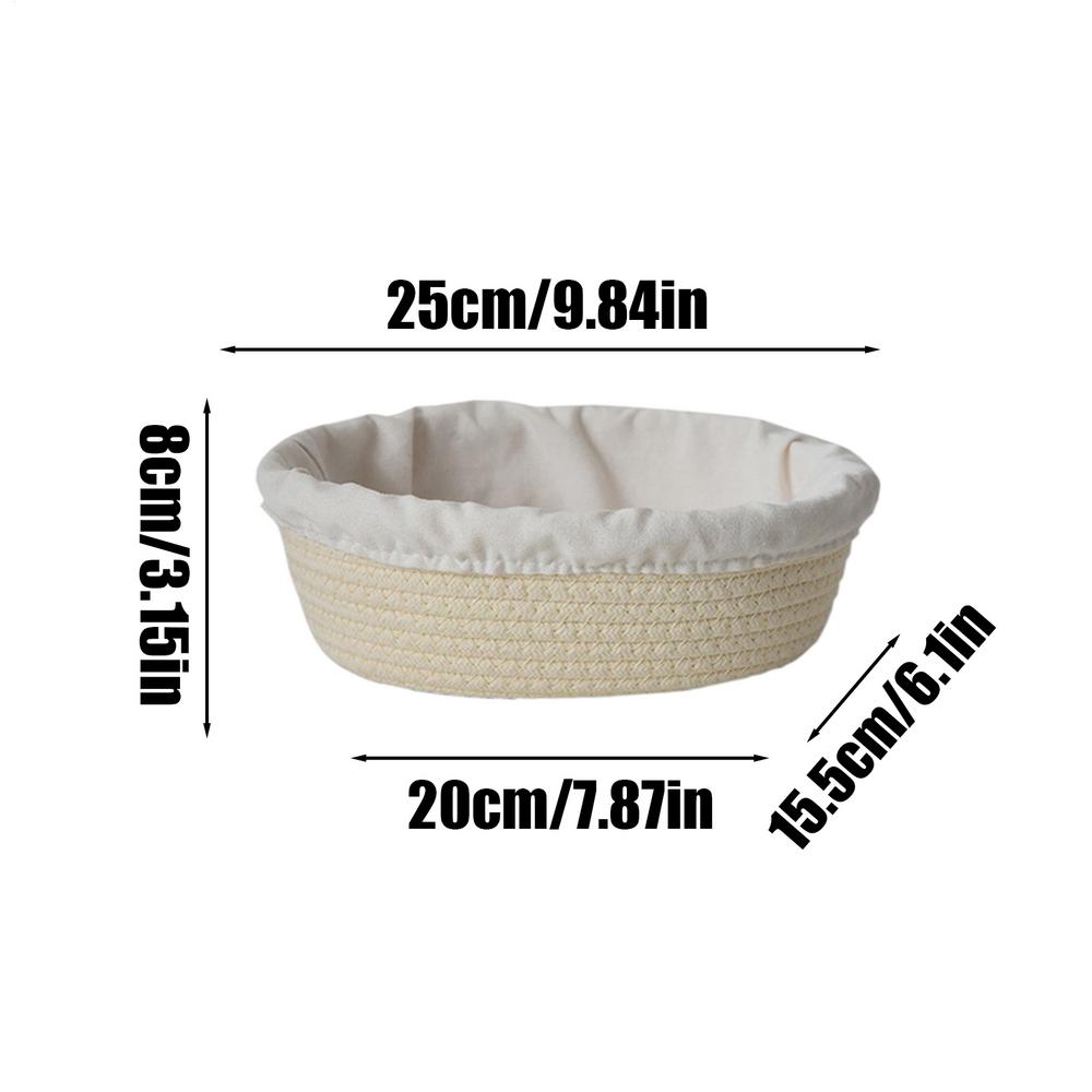 Round or Oval Bannetons for Home Baker Bread Proofing Basket Cotton Rope Dough Fermentation Basket Bread Baking Tools