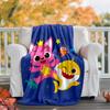pinkfong Flannel Blanket Soft Warm All-Season Throw, Design for Camping, Car Travel, Hiking Sofa, Bed, Office Perfect Gift for Parties