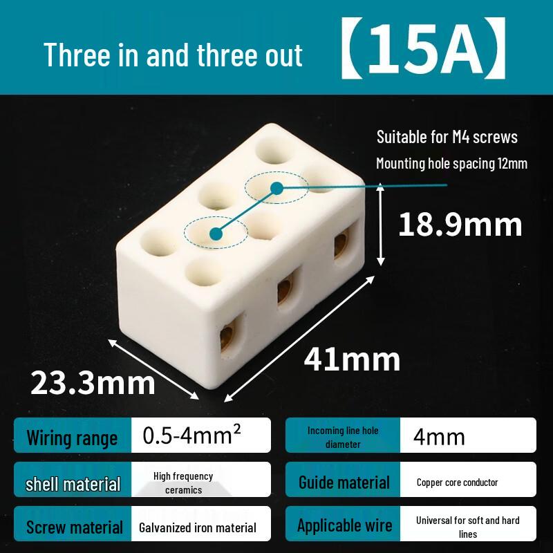 High-Temperature Ceramic Terminal Block