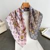 Spring and Autumn New Korean Small Square Scarf Women's 71 Cotton and Linen Versatile Small Scarf Neck Shirt Decorative Silk Scarf