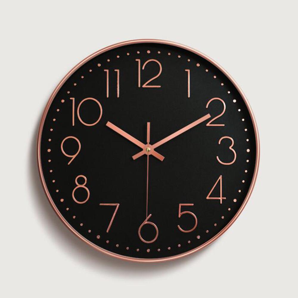 30cm Quartz Silent Wall Clock for Living Room - Creative, Wall-Mounted Design