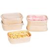 Fangcaodi 500ml Rectangular Paper Takeaway Meal Boxes