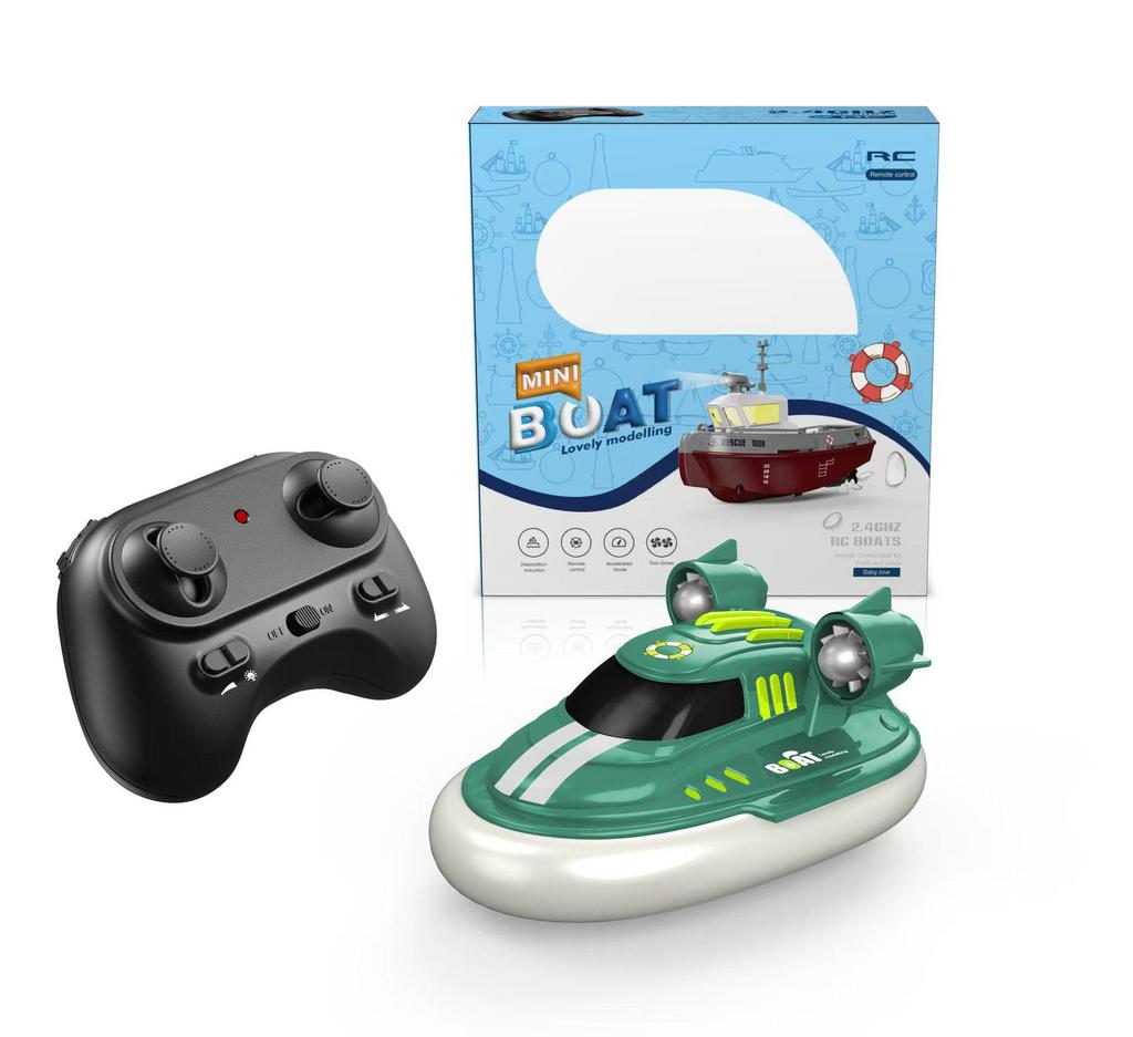 1:32 Mini High-Speed Rechargeable RC Remote Control Boat - Water-Ready Tugboat Toy Model
