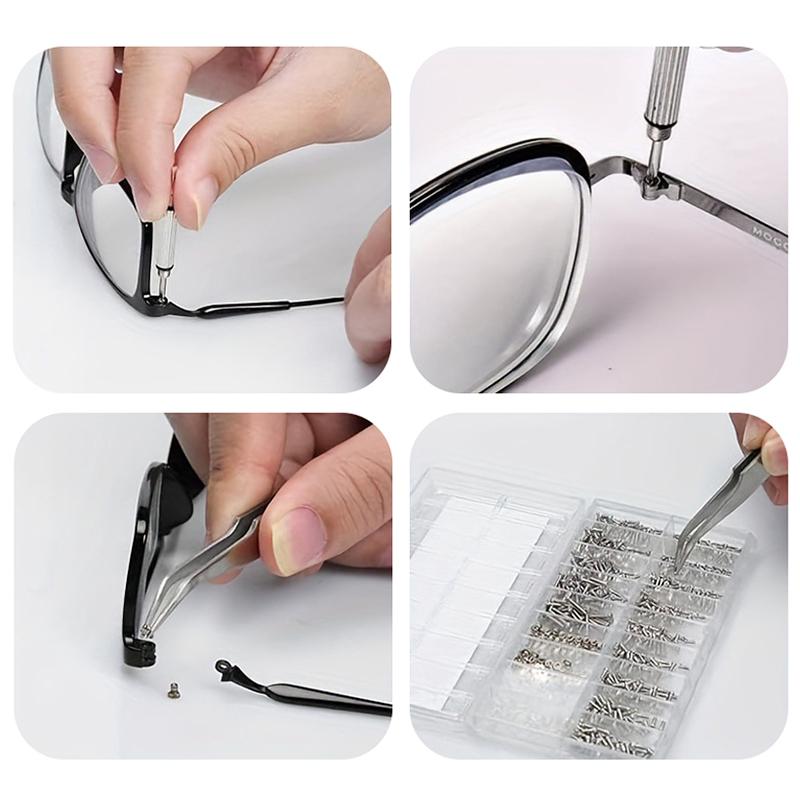 Ultimate 18-In-1 Glasses Repair Screw Kit | Precision Nose Pads, Spacer Caps & Frameless Screws For Eyeglass Adjustments & Maint