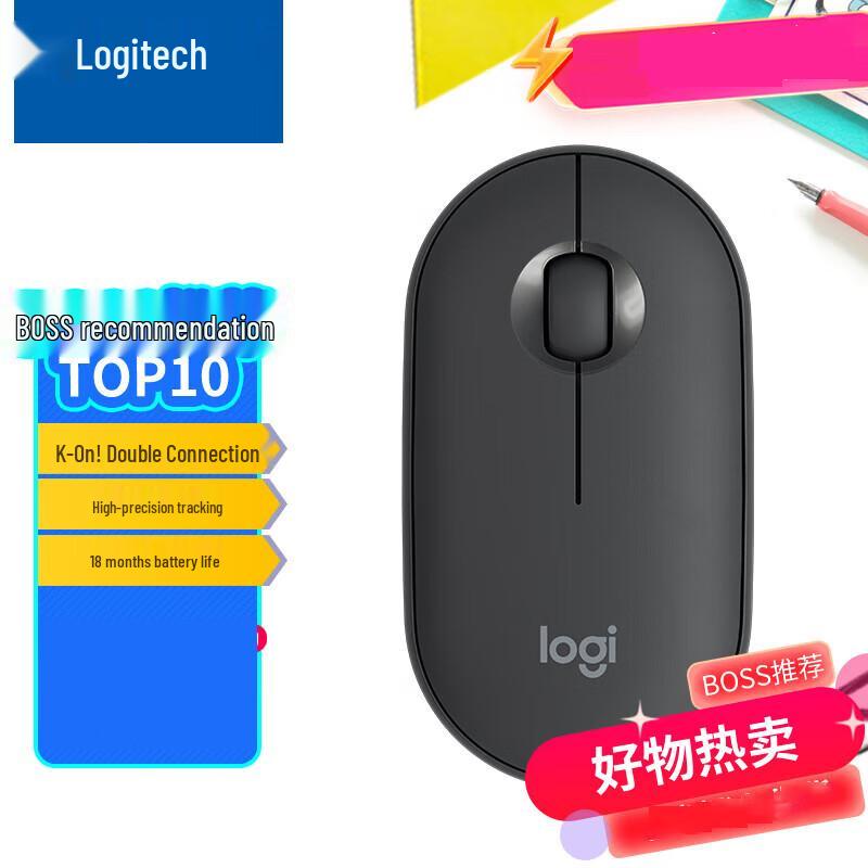 

Logitech PEBBLE M350 Wireless Bluetooth Silent Mouse