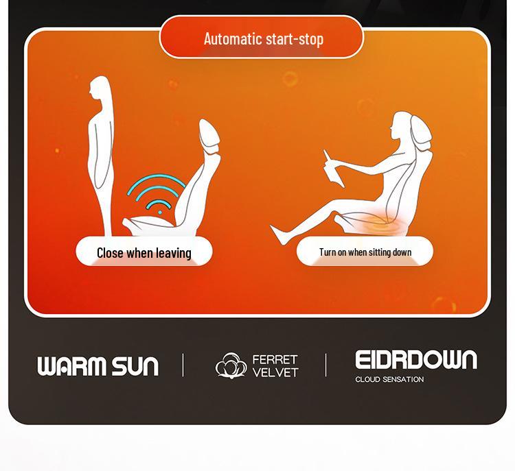 Graphene Car Heated Seat Cushion - Quick Heat & Adjustable for Winter