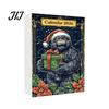 Christmas Party Favors Advent Calendar, Ape Series 24 Day Countdown Box with Xmas Gift Acrylic Pendants, Festive Tree Hanging Ornaments for