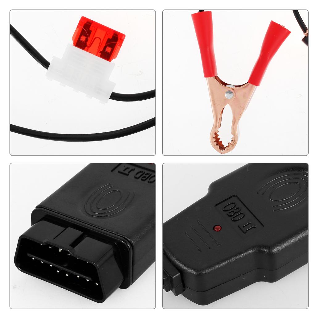 Car Computer Memory Saver OBD2 3.6ft Professional Vehicle Safe Auto Battery Power Off Memory Saver Cable with Alligator Clip-On