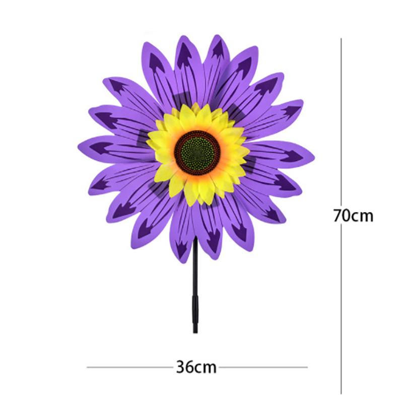 36Cm Sunflower Windmill Toys For Children Turntable Classic Outdoor Sports Toy