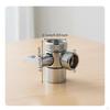 Brass Faucet Splitter Full Copper 1 To 2 Diverter High Stream Two Connector Adapter