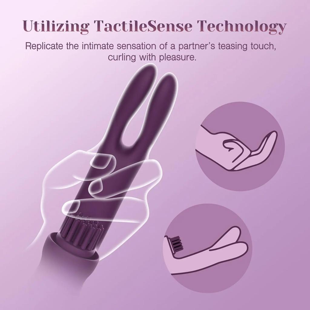 Perfect 3 IN 1 Rabbit Vibrator Clitoral Tickling 10 Vibration G Spot Clit Nipple Stimulation Female Masturbation Women Sex Toys USB Magnetic Charging