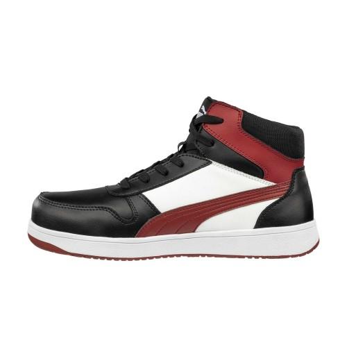 Puma Safety Mens Frontcourt Leather Mid Cut Trainers