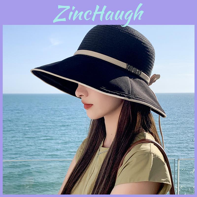 Summer Ladies Bucket Hat With Sunshade And Polyester Material For Travel Use