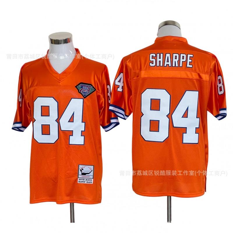 Camiseta de Fútbol Retro Denver Broncos 84 Salón de la Fama Bordada Ropa para Aficionados Deportivos Hombres Mujeres
