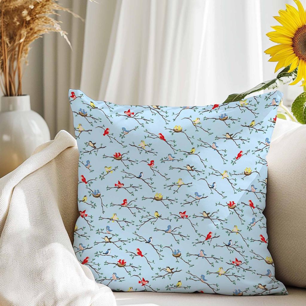 Freshfloral Home Throw Pillow Cover Sofa Living Room Decorative Cushion Cover Bedside Waist Pillow Lunch Break Square Pillowcase