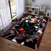 Anime-Teppich mit lebendiger Charakter-Collage für Wohnzimmer-Dekoration Geeignet für die Verwendung als Anti-Rutsch-Matte für Wohnzimmer, Schlafzimmer, Sofas