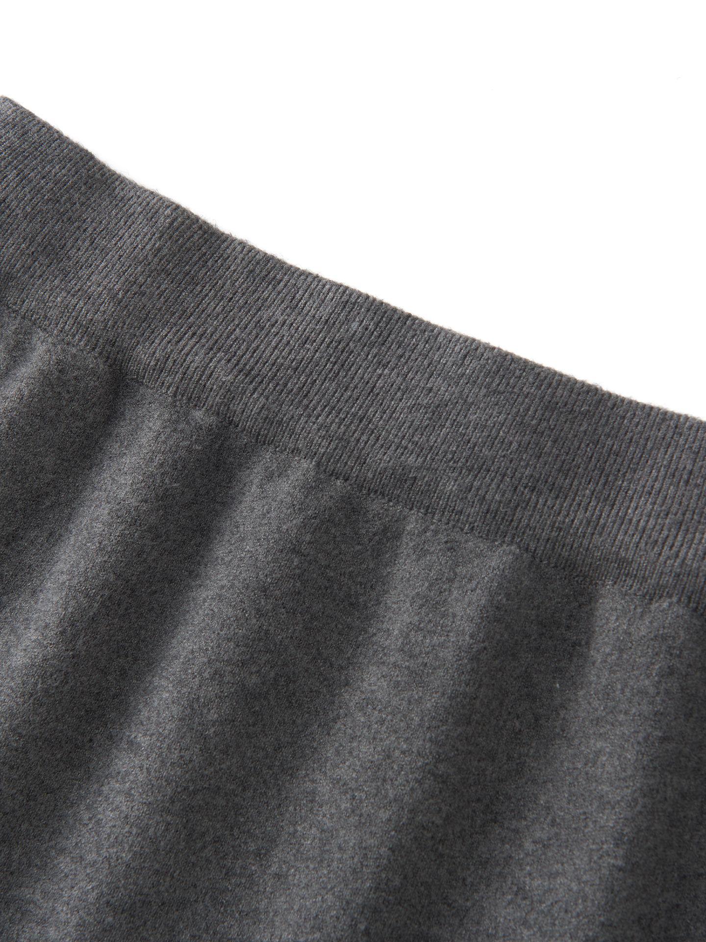 

Жіноча еластична трикотажна міді-спідниця з високою талією на осінь/зиму - Приталений крій Large