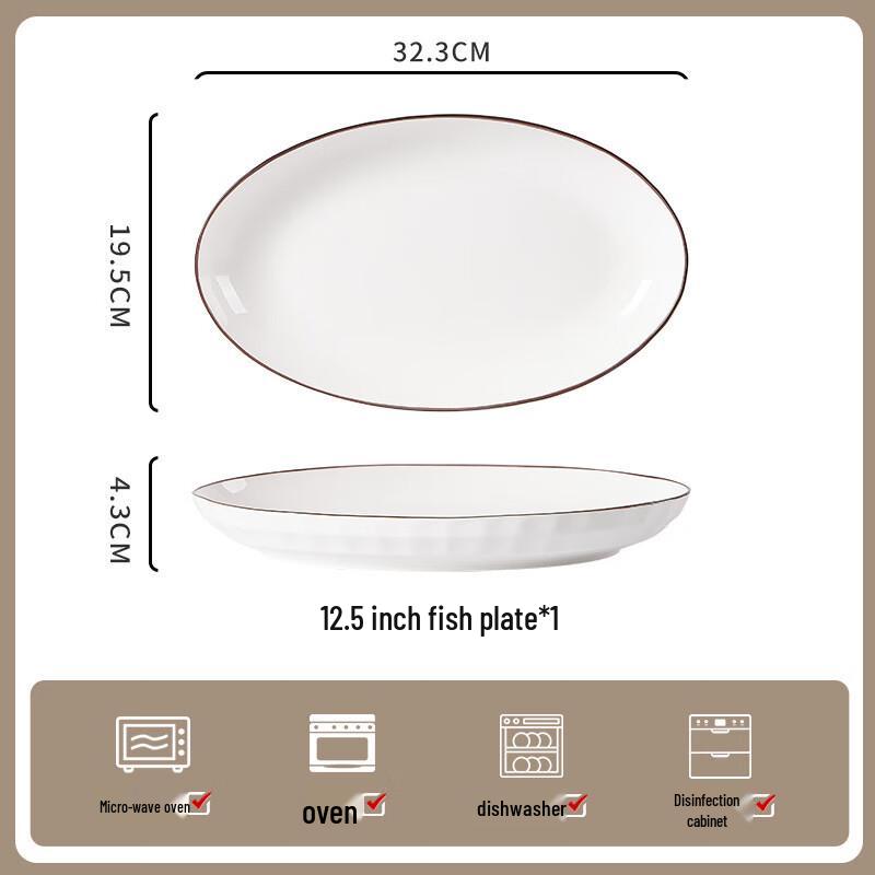 ZISIZ Underglaze Ceramic Dinnerware