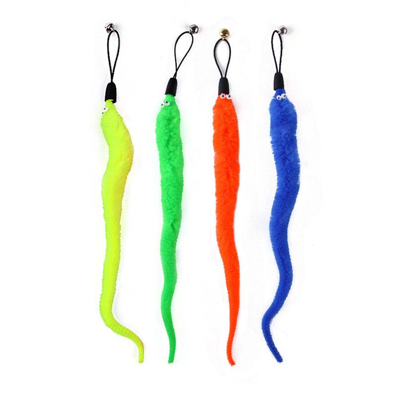 Funny Cat Toy Set Interactive Cat Teasing Stick Feather Replacement Head Adjustable Three Section Fishing Rod Pet Supplies