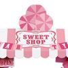 3-stöckiger Papier-Cupcake-Ständer Pappe Cupcake-Turm Dessert-Cupcake-Halter Einweg-Gebäckständer